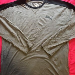 Puma men’s logo long sleeve shirt